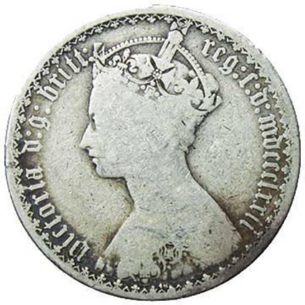 Victoria, Florin (Gothic)_obv