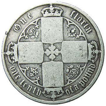 Victoria, Florin (Gothic)_rev