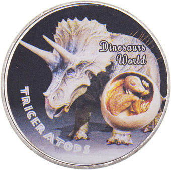 Dinosaur Medallion_Triceratops
