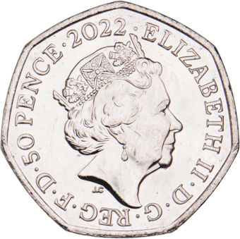 Platinum Jubilee 50 Pence 2022 BU_obv