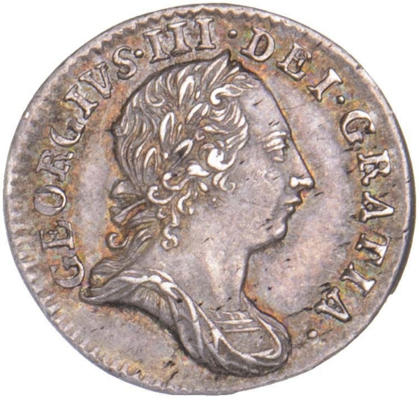 George III, Threepence Uncirculated_obv