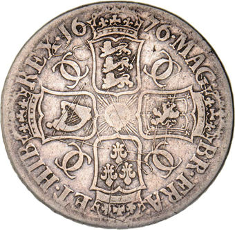 Charles II, Crown Very Good_rev