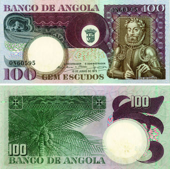 Angola, 100 Escudos 1973 P106 Unc