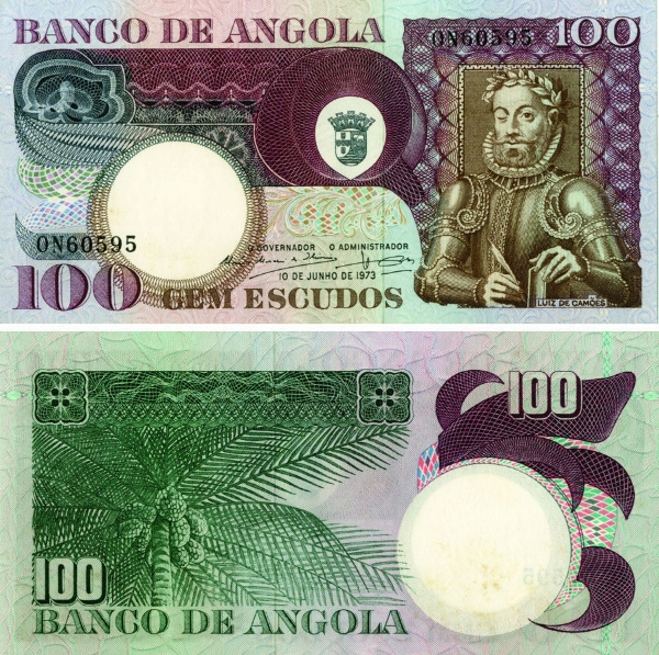 Angola, 100 Escudos 1973 P106 Unc