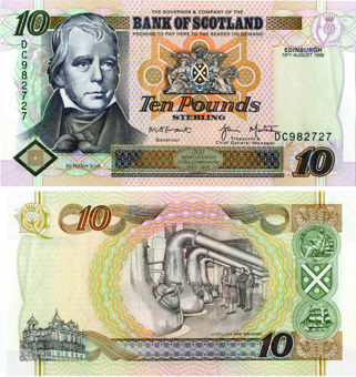 Bank of Scotland £10 1998 P120c AUnc
