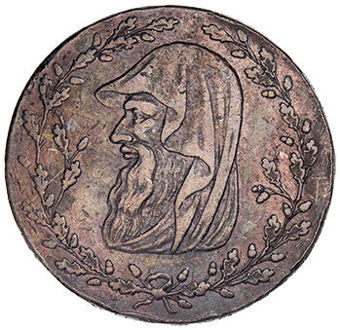 Anglesey Druid Halfpenny Token Very Fine_obv