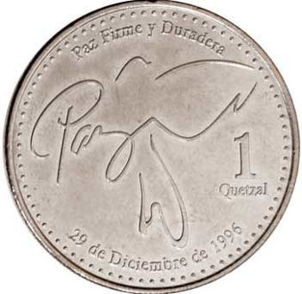 Guatemala, 6 Coin 1_Quenzal_rev