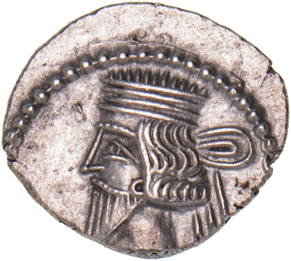 Pacorus I (not II) A.D. 78-110. AR Drachm. GEF_obv