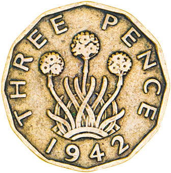 George VI_Threepence_rev