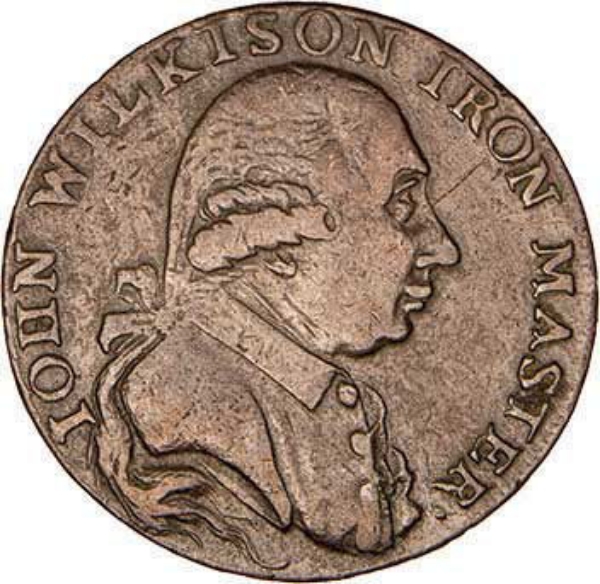 Wilkinson 1/2d Token Vulcan at Forge VF_obv
