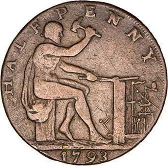 Wilkinson 1/2d Token Vulcan at Forge VF_rev