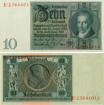 Germany 10 Marks 1929 P180 Unc