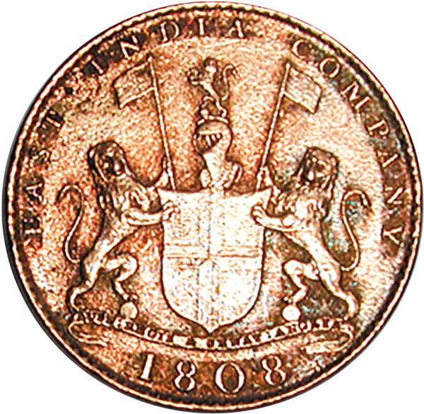 Admiral Gardner 10 Cash 1808 Fine_obv