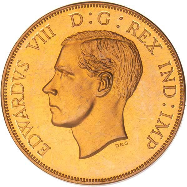 Edward VIII_Double_Florin_1937_Pattern_Goldine_obv