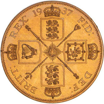 Edward VIII_Double_Florin_1937_Pattern_Goldine_rev