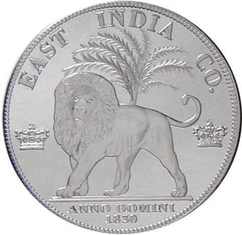 William IV, Crown (India) Pewter Patina_rev