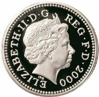 2000 £1 Welsh Pound Proof Sterling Silver_obv
