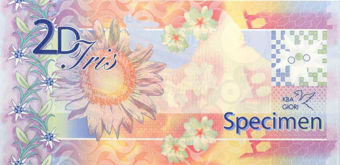 KBA Giori Flower Power Promotional Pair 2D Iris Large/Small Unc