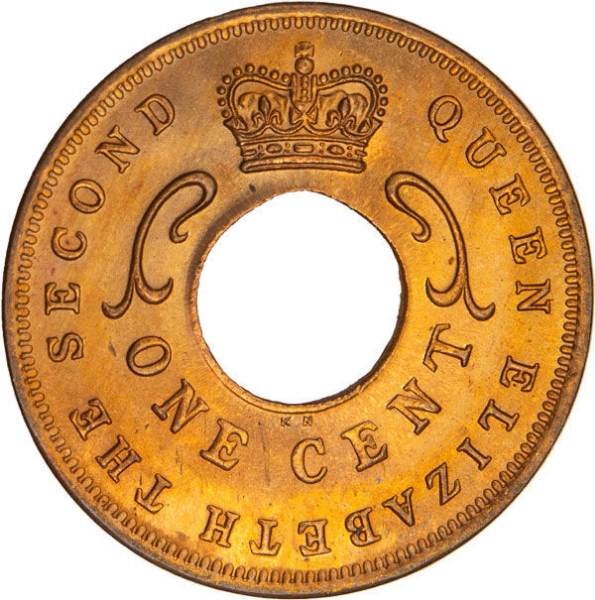 East Africa 1 Cent 1959 KN BU_obv