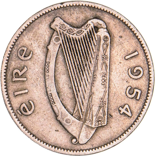 Ireland, Florin 1954 Fine_obv