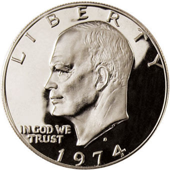 1974 Ike Dollar Clad Proof_obv