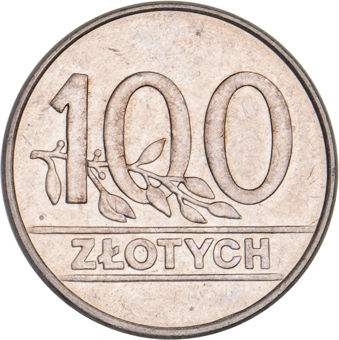 100_Zlotych_1990_rev