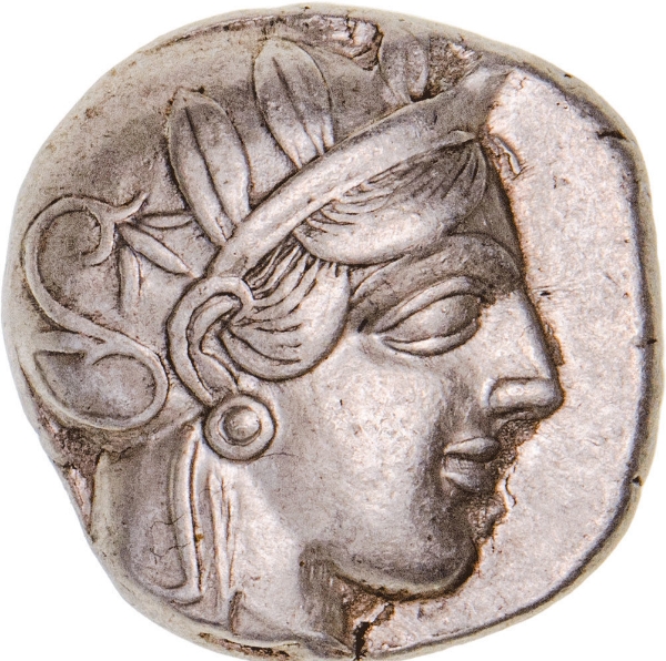Attica, Athens. Ca. 431-393 B.C. AR Tetradrachm_obv