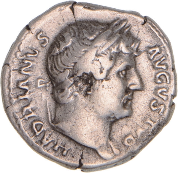 Hadrian, AD 117-138, Denarius, Rome AD 128, COS III_obv