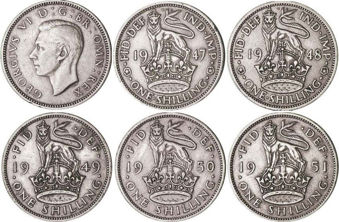George VI_1947-51_Shillings_English_Type 