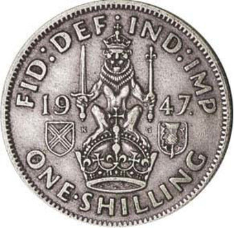 George VI_1947_Shilling_Scottish_Type_rev