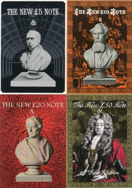 Bank Of England New £5, £10, £20 & £50 Booklets (4)