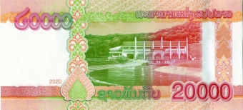 Laos 20,000 Kip 2020  Pr P-New Unc_Back
