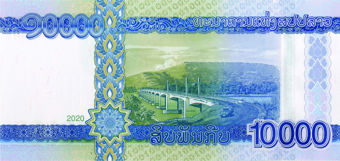 Laos 10,000 Kip 2020  Pr P-New Unc_Back