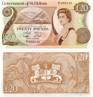 St Helena  £20 nd(1986) P10 Unc