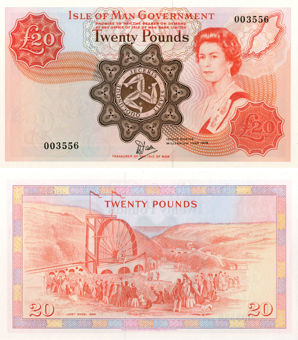 Isle of Man £20 nd (1979) P32 Millennium Unc