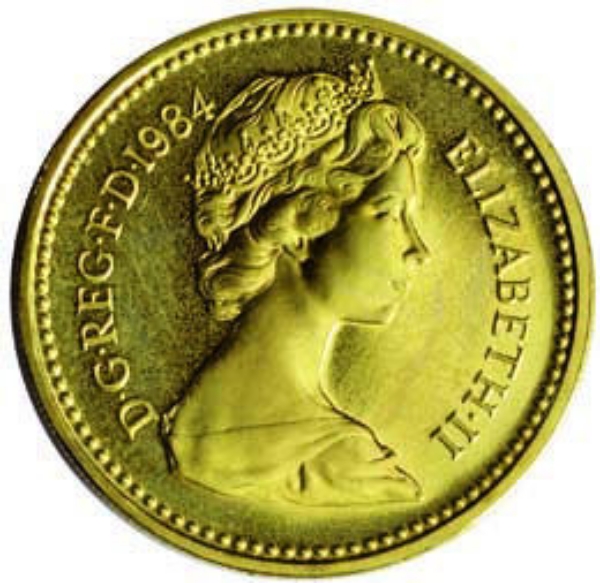 Elizabeth II_£1_1984_Brilliant_Uncirculated_obv