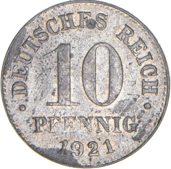 1921_10_Pfennig _Zinc_rev