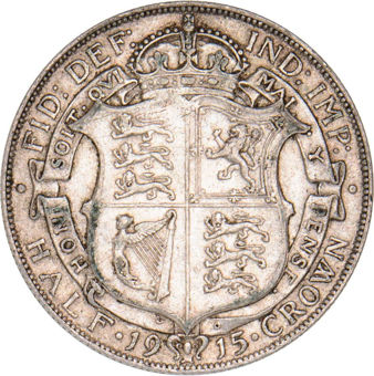 1915 Halfcrown Very Fine_rev