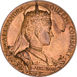 Edward VII, 1902 Coronation Large (56mm) Bronze Medal Uncirculated -  in original case_rev