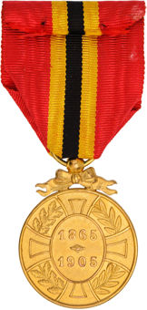 Belgium, Leopold II Commemorative Medal 1st Type 1865-1905_rev