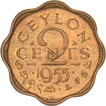 2 Cents 1955 Uncirculated_rev