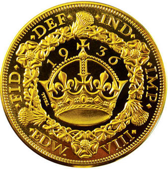 Edward VIII_Crown_Wreath_1936_Patina_Gold_Plated