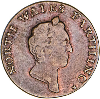 North Wales Farthing Token 1793_obv