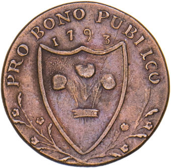North Wales Farthing Token 1793_rev