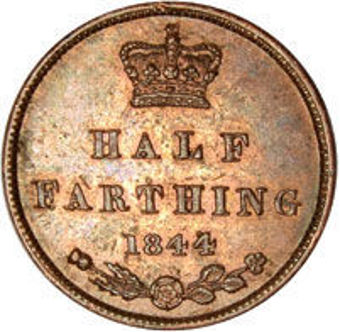 Victoria, Half Farthing About Unc_rev