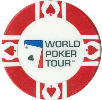 World Poker Tour Set of 3 Chips_red