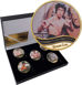 Bruce Lee 5 gold-plated medallions Set