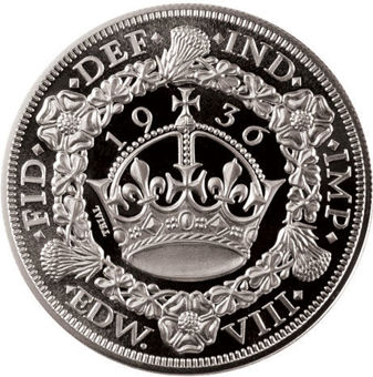 Edward VIII, Crown (Wreath) 1936 Patina in Pewter_obv