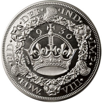 Edward VIII, Crown (Wreath) 1936 Patina in Polished Steel_rev