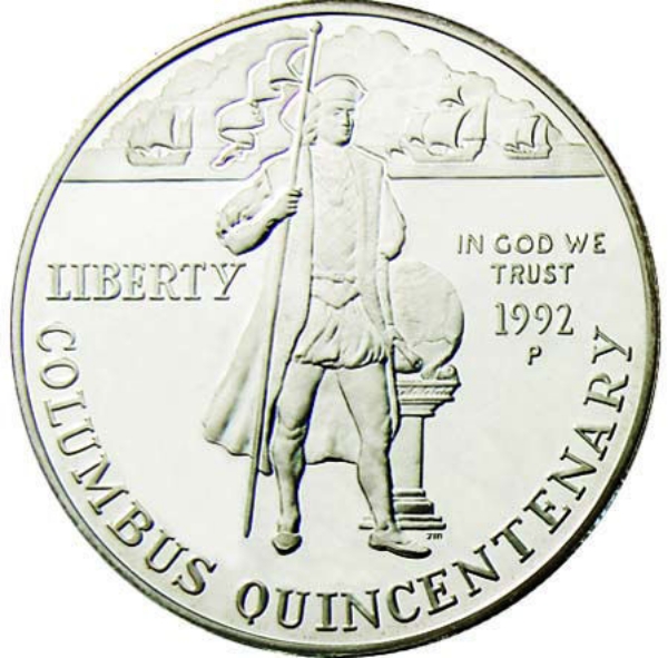 1992 1 Dollar Columbus Discovery of Americas Proof_obv